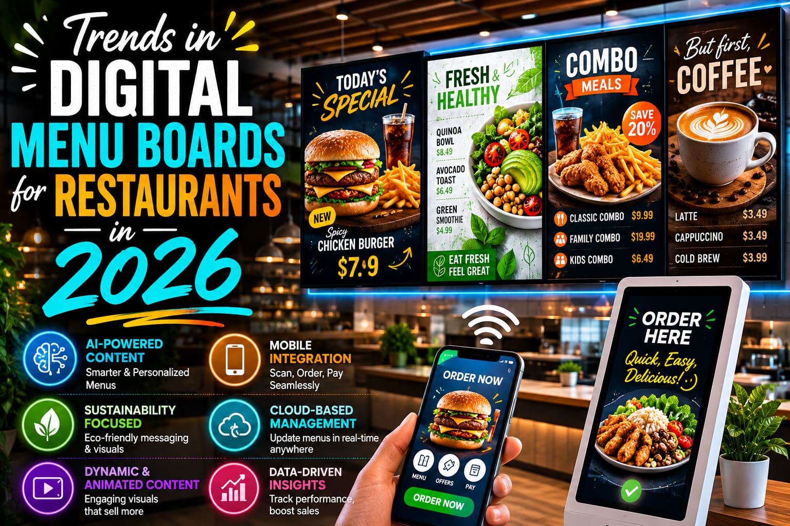 Trends Digital Restaurant Menu Displays for 2026